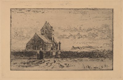 The Church of Jobourg by Felix Hilaire Buhot