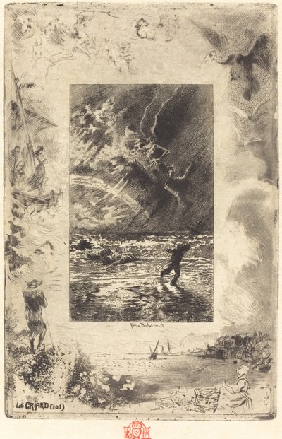 Le Criard The Shrieker, 1879-1880 by Felix Hilaire Buhot