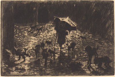 The Night Prowlers by Felix Hilaire Buhot