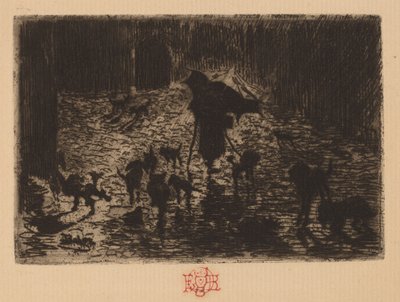 The Night Prowlers, 1876-1877 by Felix Hilaire Buhot