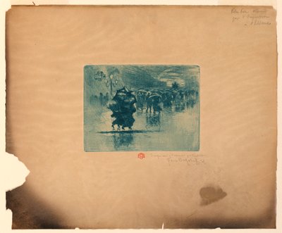 Rainy Street by Felix Hilaire Buhot