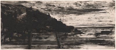 Seascape at Dinard by Felix Hilaire Buhot