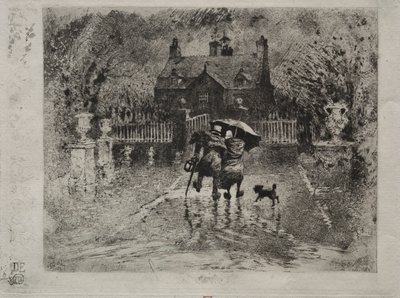 The Country Neighbors by Felix Hilaire Buhot