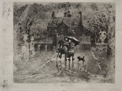 The Country Neighbors by Felix Hilaire Buhot
