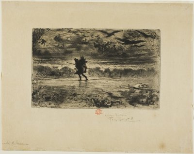 The Painter of Seascapes by Felix Hilaire Buhot