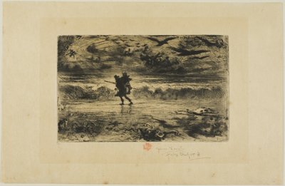 The Painter of Seascapes by Felix Hilaire Buhot