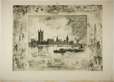 Westminster Palace by Felix Hilaire Buhot