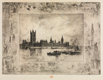 Westminster Place by Felix Hilaire Buhot
