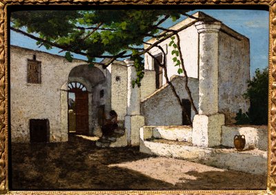 Courtyard of a House in Capri by Felix Lionnet