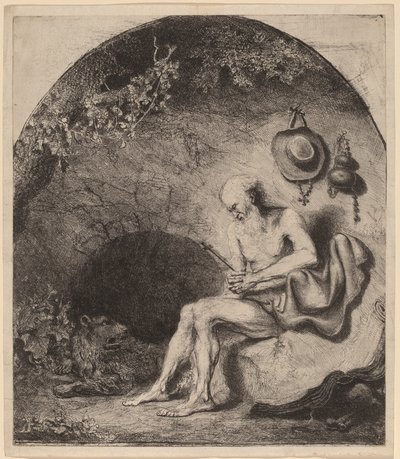 Saint Jerome in the Cave by Ferdinand Bol