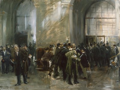 In the Stock Exchange by Ferdinand Brutt