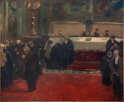 Sketch for the Painting Last Supper Celebration by Ferdinand Brutt