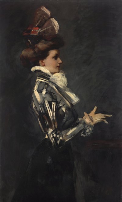 Portrait of a Lady by Ferdinand Freiherr von Reznicek