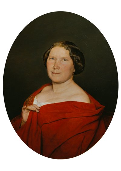 Woman with Salmon-Colored Cloak by Ferdinand Georg Waldmuller