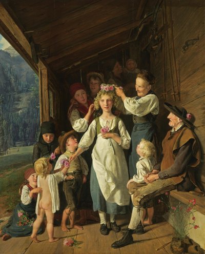 The Bridesmaid by Ferdinand Georg Waldmuller