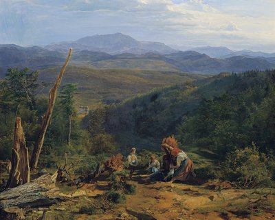 Vienna Woods Landscape with Wildegg Castle by Ferdinand Georg Waldmuller