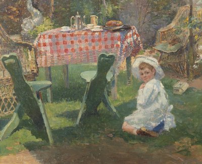 In the Garden by Ferdinand George Lemmers
