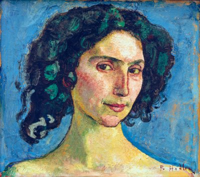 Head Study of an Italian Woman by Ferdinand Hodler