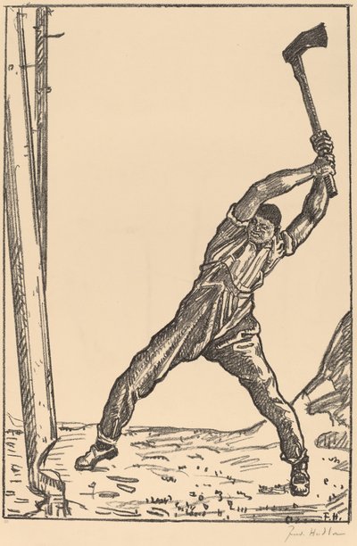 Lumberman by Ferdinand Hodler