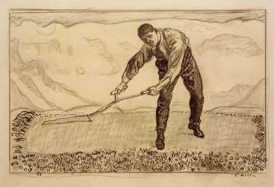 Mowers in the Field by Ferdinand Hodler