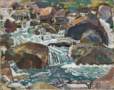 Mountain Creek near Champéry by Ferdinand Hodler