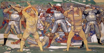 The Battle of Näfels, 1896-1897 by Ferdinand Hodler
