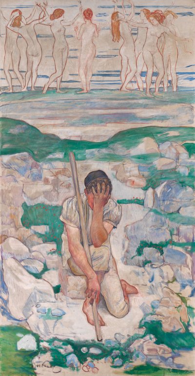 The Dream of the Shepherd by Ferdinand Hodler