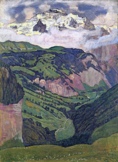 The Jungfrau seen from Isenfluh, 1902 by Ferdinand Hodler