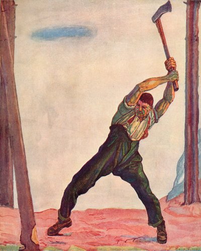 The Woodcutter by Ferdinand Hodler