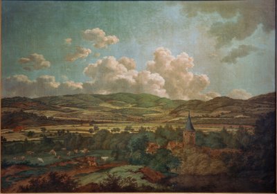 View from Aschaffenburg to Goldbach by Ferdinand Kobell