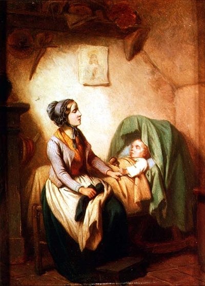 The Sick Child by Ferdinand Marolin