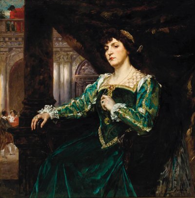 Portrait of Madame Clémenceau by Ferdinand Roybet