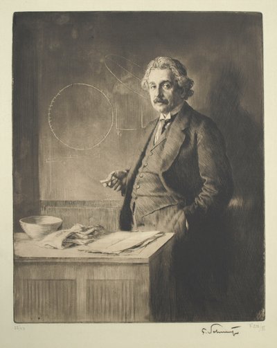 Portrait of Albert Einstein by Ferdinand Schmutzer