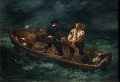 After a Shipwreck by Ferdinand Victor Eugene Delacroix