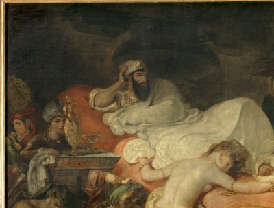 Death of Sardanapalus (detail) by Ferdinand Victor Eugene Delacroix