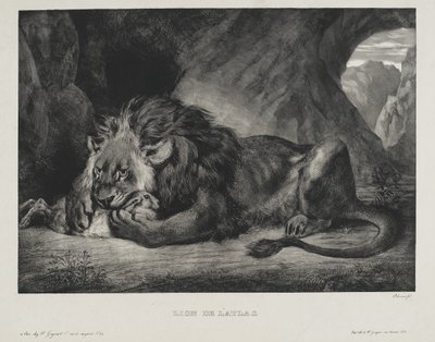 Atlas Lion, 1829 by Ferdinand Victor Eugene Delacroix