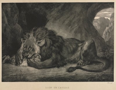 Lion of the Atlas, 1829 by Ferdinand Victor Eugene Delacroix