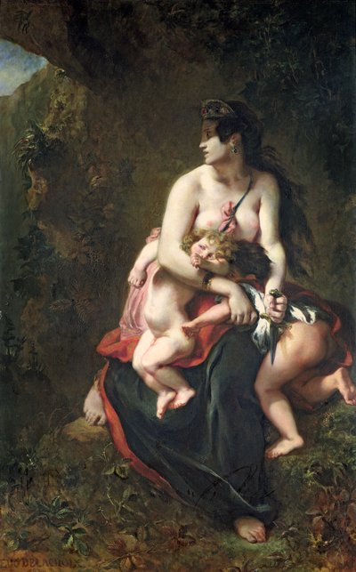 Medea by Ferdinand Victor Eugene Delacroix