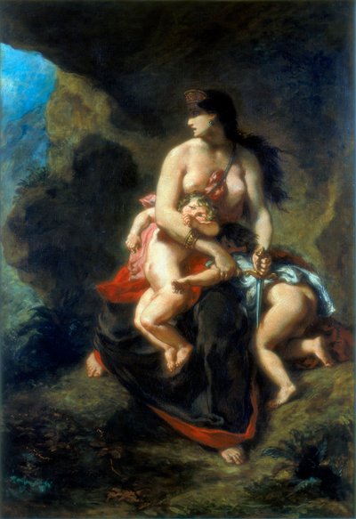 Medea by Ferdinand Victor Eugene Delacroix