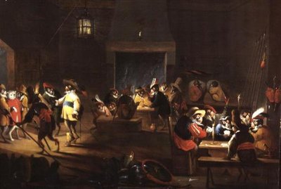 Monkeys in a Tavern Interior by Ferdinand van Kessel