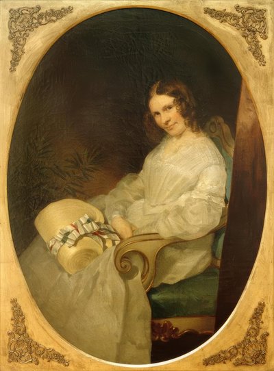 Portrait of Minna Pompilia von Rayski by Louis Ferdinand von Rayski