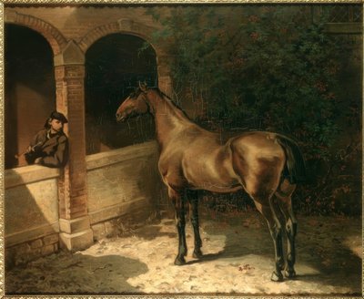 Horse and Smoker by Louis Ferdinand von Rayski