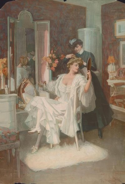 At the Toilette by Ferdinand von Reznicek