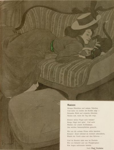 Cats by Ferdinand von Reznicek