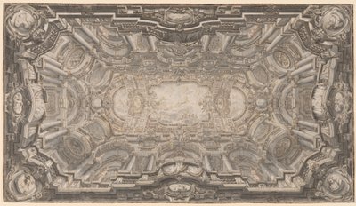 A Grand Illusionistic Ceiling by Ferdinando Galli Bibiena