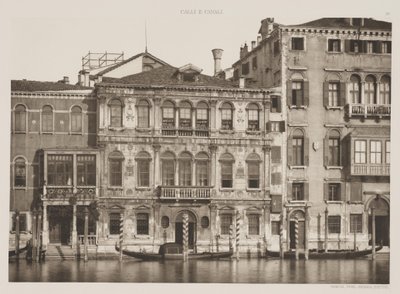 Grimani Palace, Grand Canal, 1891 by Ferdinando Ongania