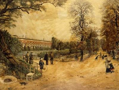 The Luxembourg Gardens, Paris by Fernand Auguste Besnier