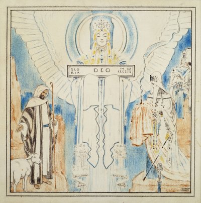 Christmas Angel by Fernand Khnopff