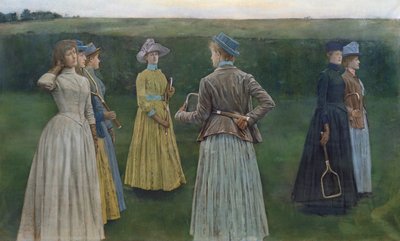 Memories (Lawn Tennis) by Fernand Khnopff