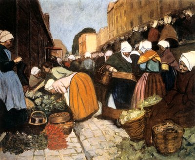 Market in Brest by Fernand Piet